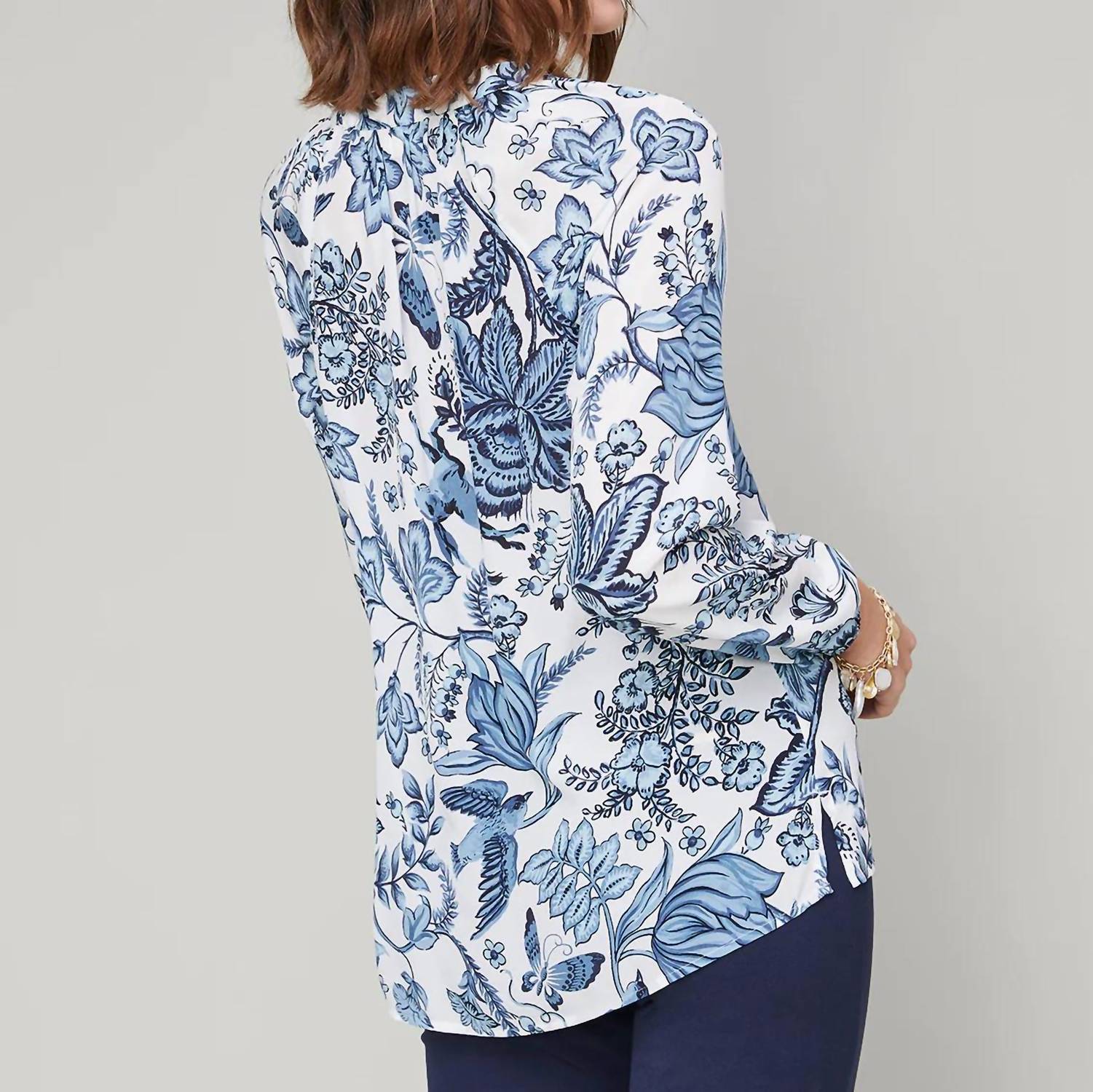Spartina 449 - Peeples Song Cora Silk Lowcountry Blouse
