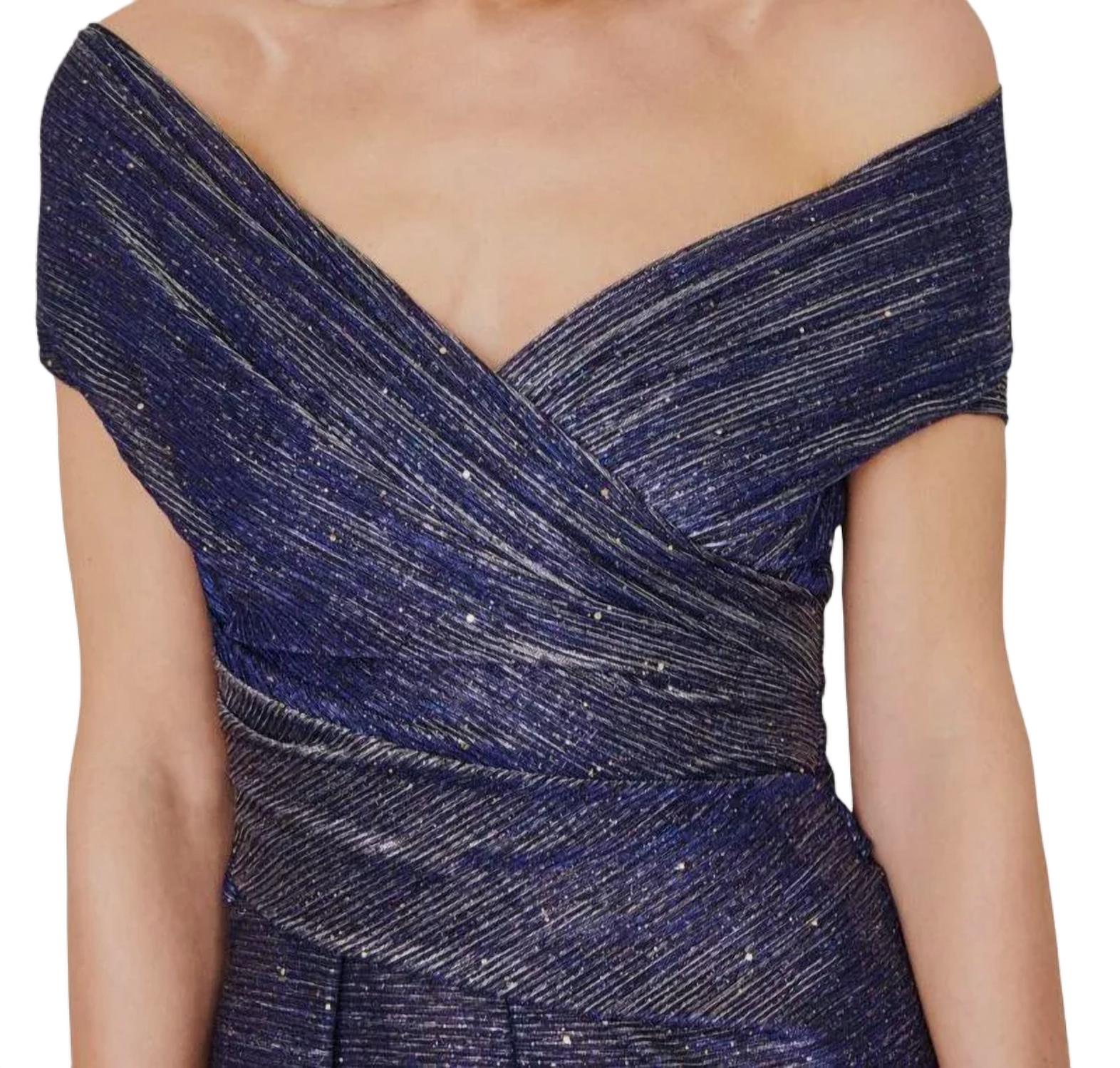 Talbot Runhof - METALLIC VOILLE JUMPSUIT