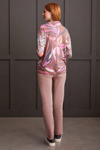 Tribal - Denise Drop Shoulder Funnel Neck Top