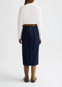 Twp - Denim Skirt With Seams