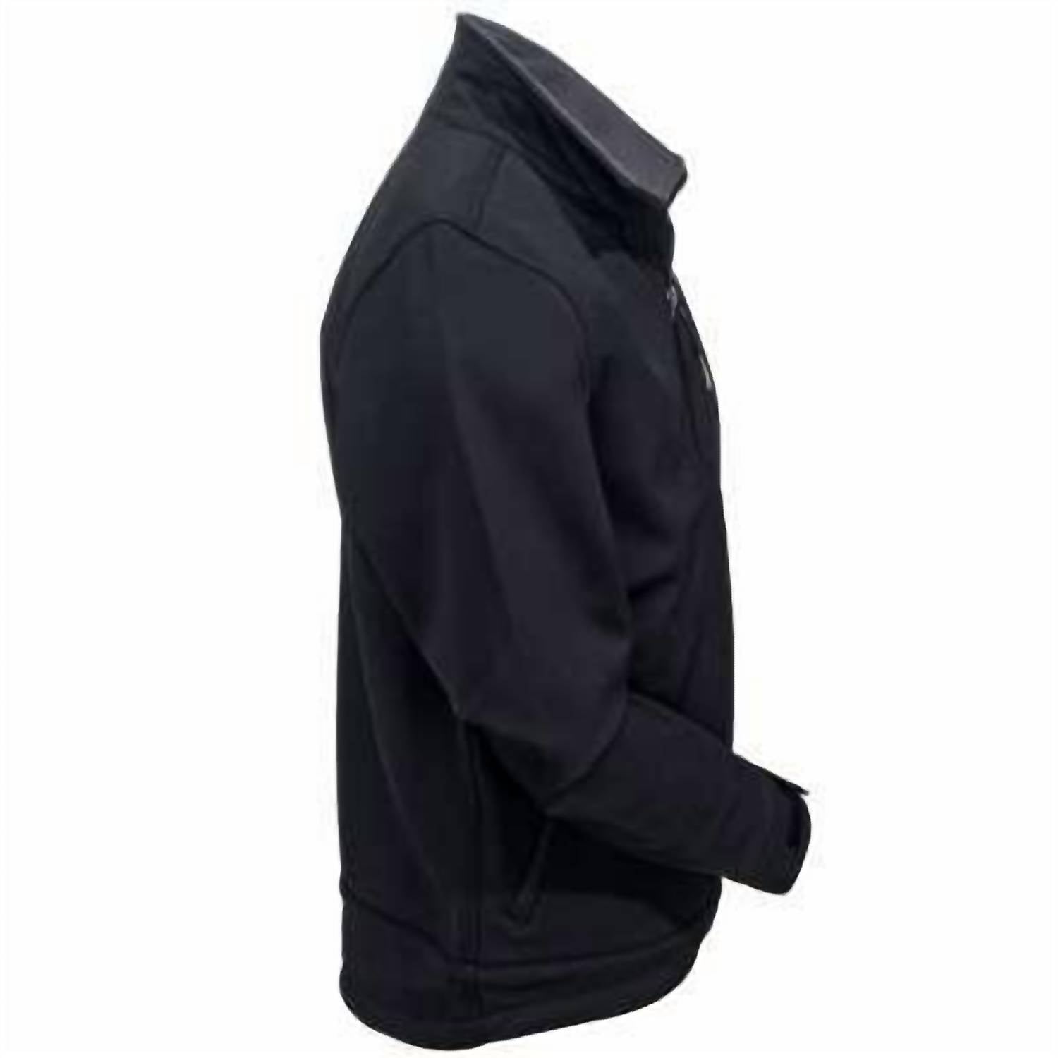 carhartt Men's Crowley Bonded Fleece Jacket in black - men's jacket - alternate view