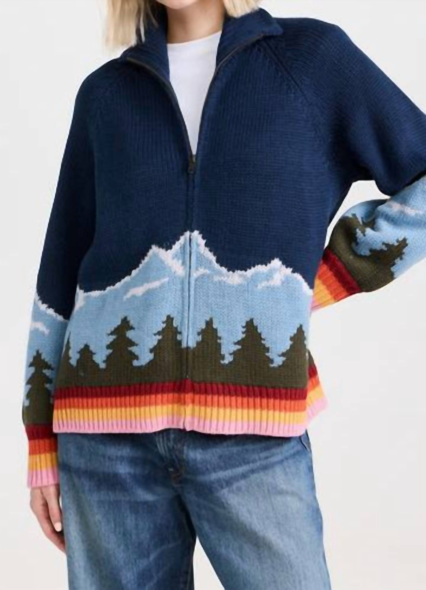 The Great. - Vista Full-zip Sweater