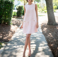 Sail To Sable - Tweed Sleeveless Shift Dress