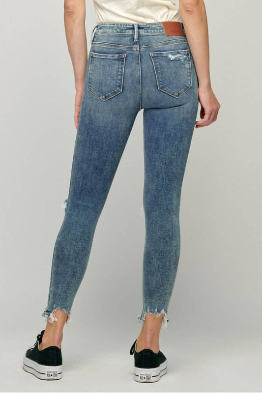 Hidden - Amelia Chewed Hem Distressed Skinny Jeans