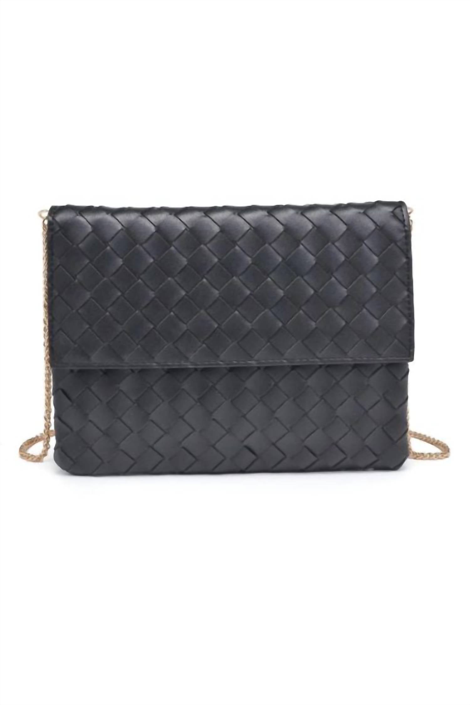 Urban Expressions Women's Ivy Woven Clutch in black - women's bag