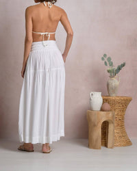 Elan - Maxi Skirt With Smocked Waistband