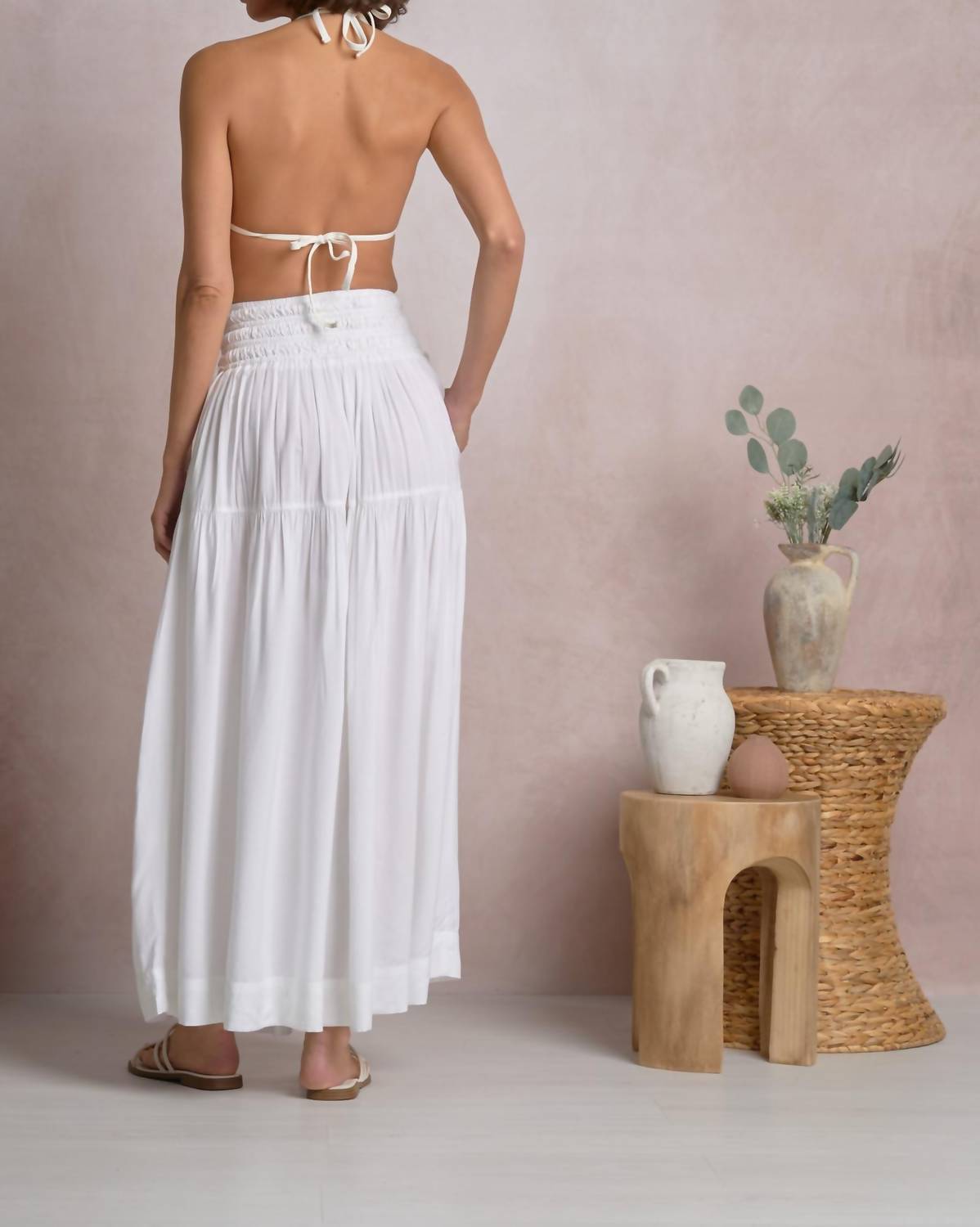 Elan - Maxi Skirt With Smocked Waistband