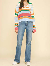Pinch - Half Zip Stripe Pullover Sweater