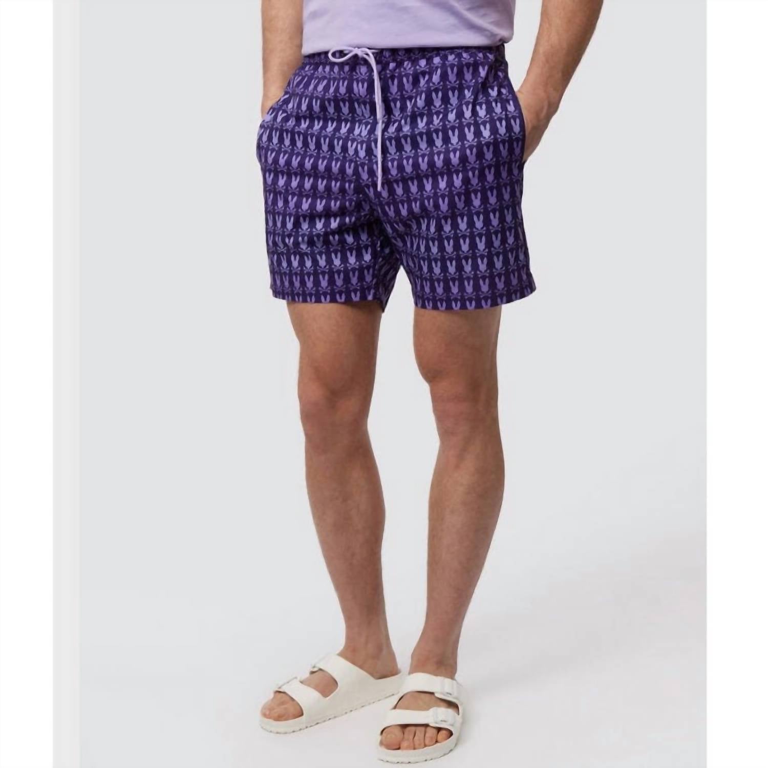 Psycho Bunny - Men's Barker All Over Print Swim Trunk