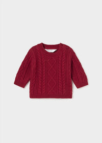 Mayoral - Girls' Crewneck Cableknit Sweater