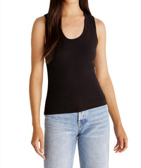 Z Supply Sirena Rib Tank Top in black 3 - women's tank top