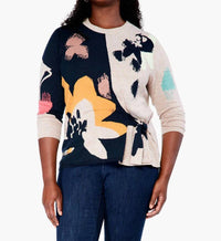 Nic + Zoe - Dusk Side Tie Sweater - Plus