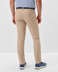 JOHNNIE-O Cross Country Flex Performance Pant in khaki - women's pants - detail view