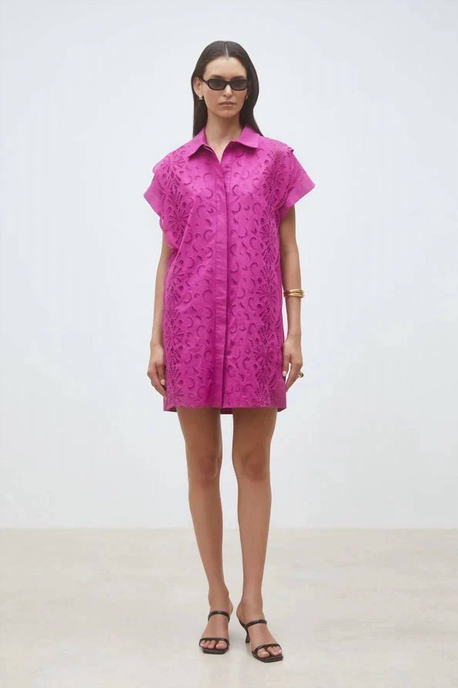 Suncoo - Cross Mini Dress