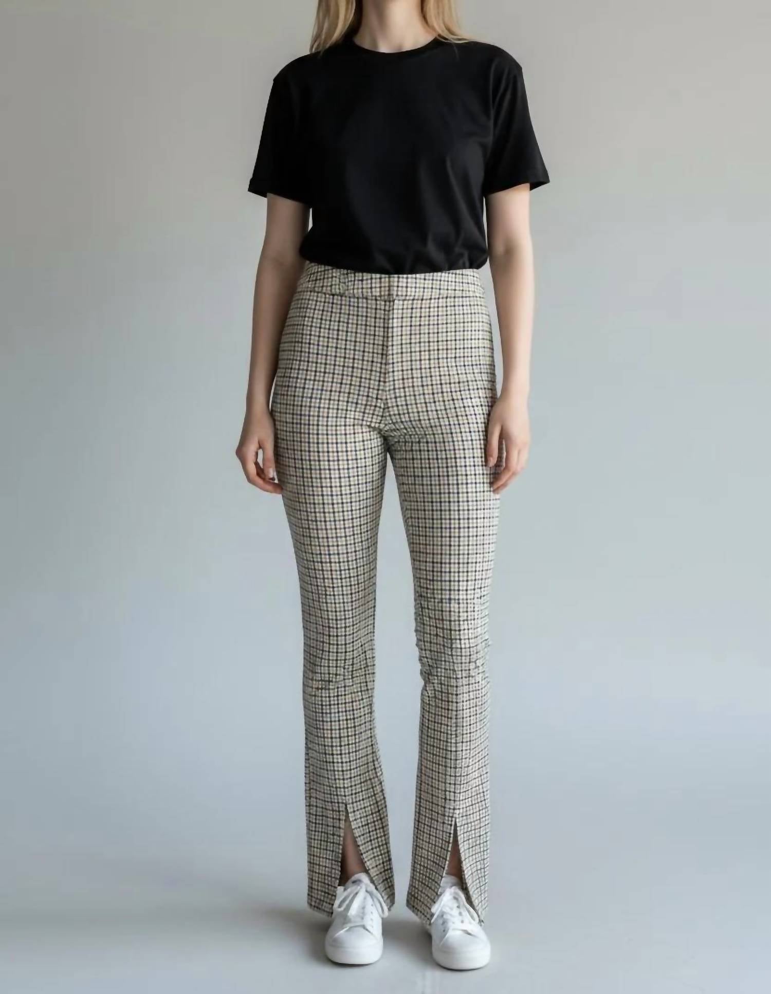 Iltm - Blake Plaid Slit Pant