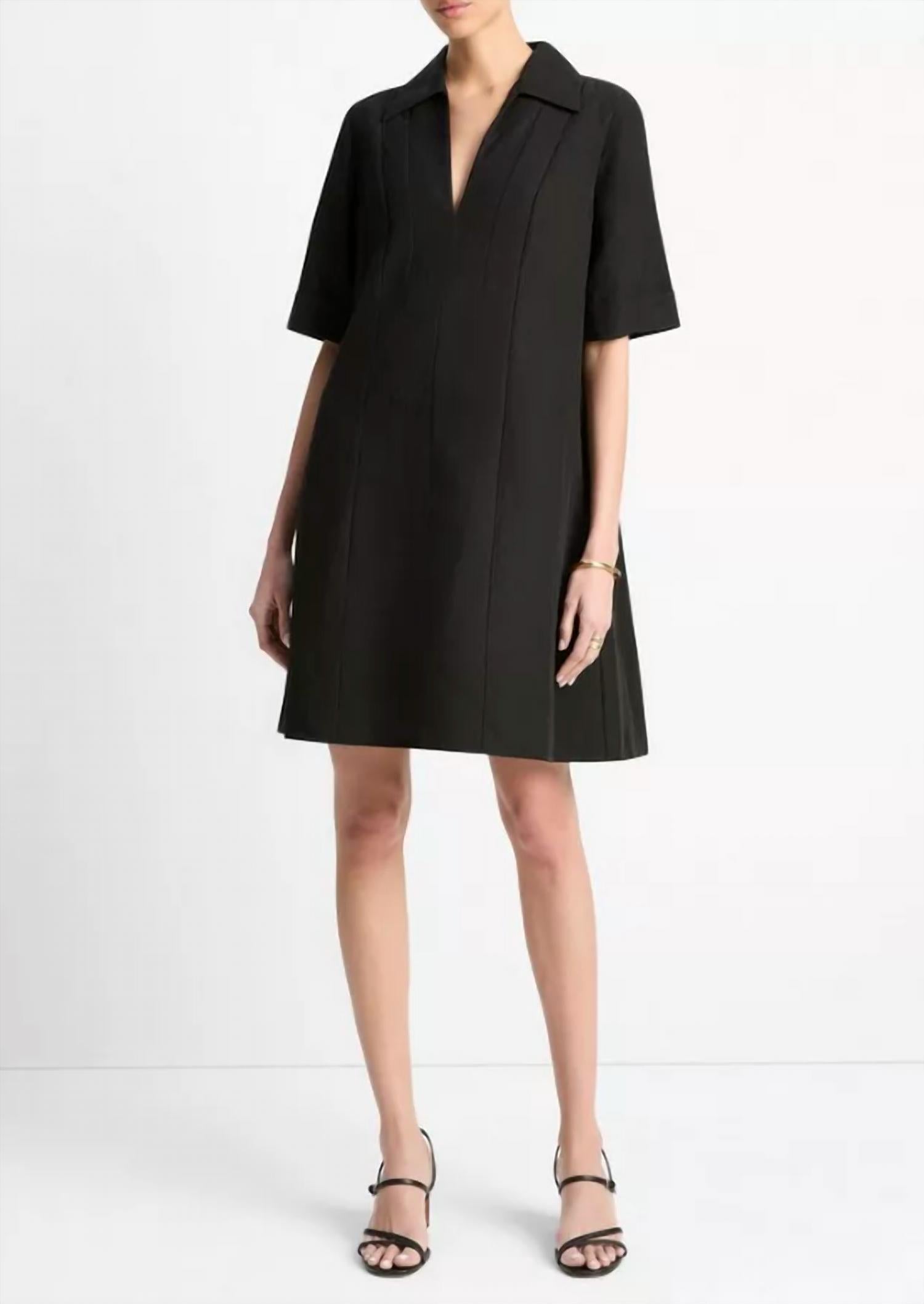 Vince - Short Sleeve A-line Mini Dress