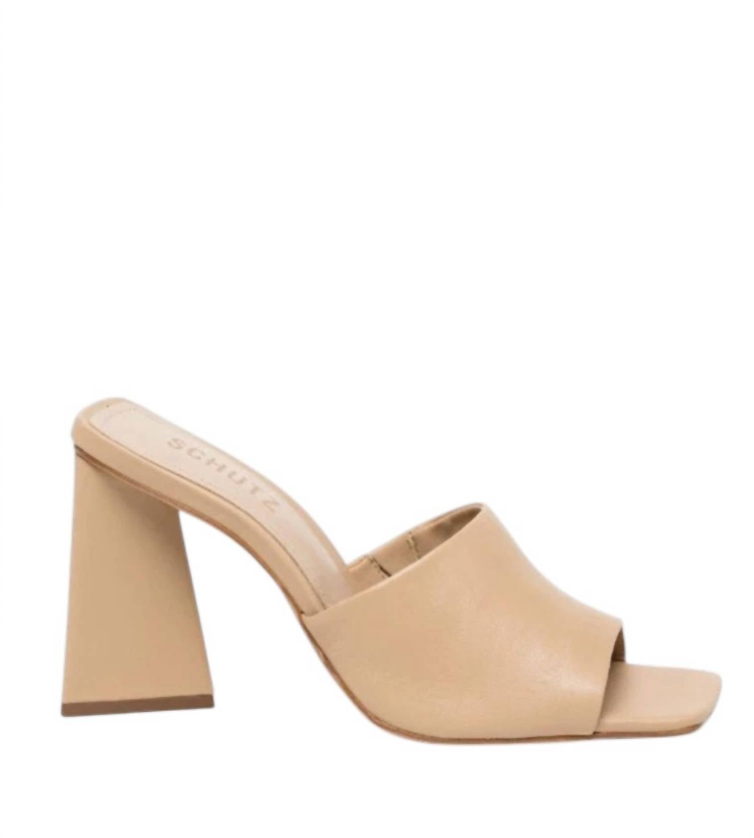 SCHUTZ Women's Lizah Heeled Sandal in light nude - women's heels