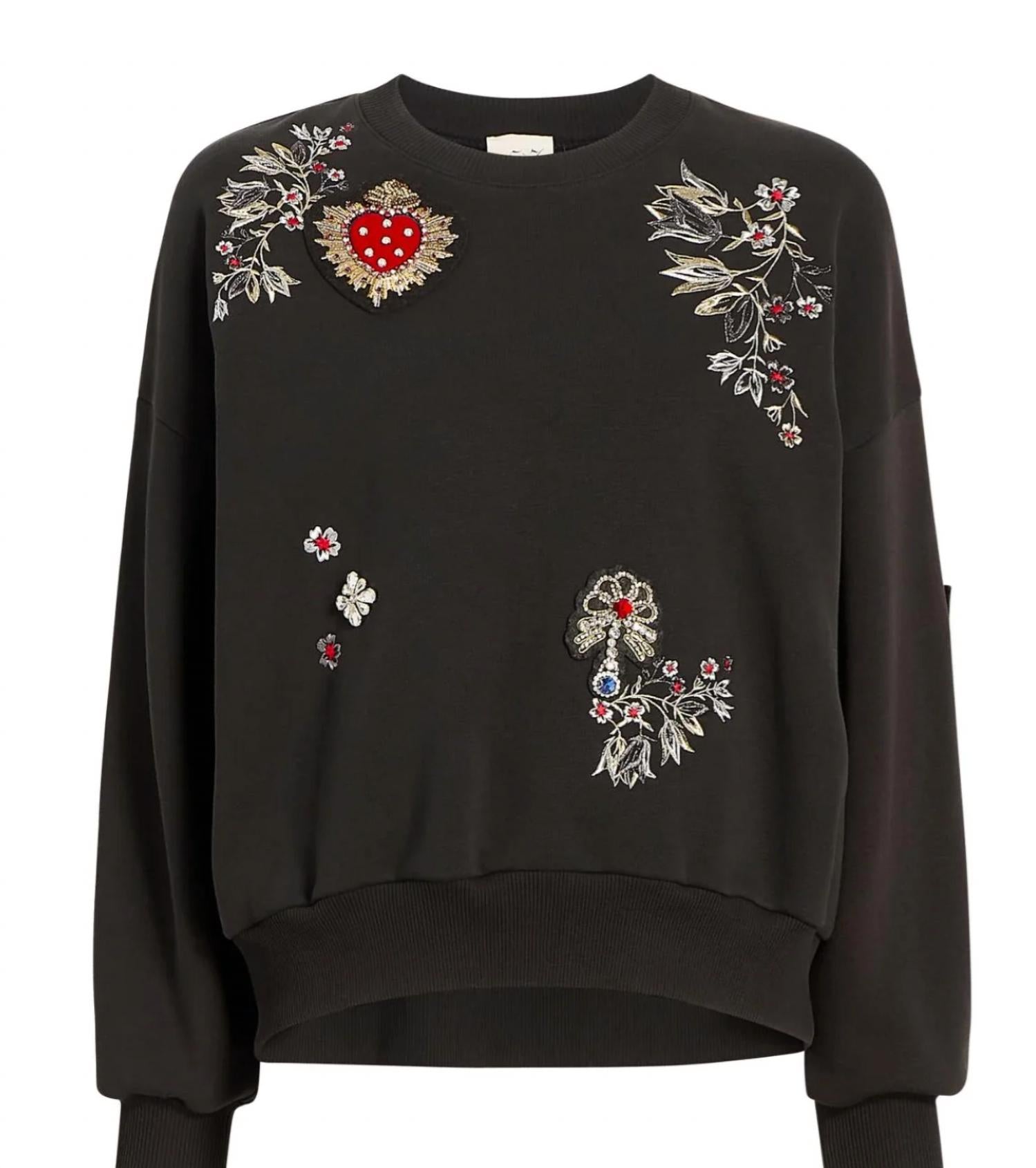 Cinq A Sept - Heritage Patch Brandy Pullover