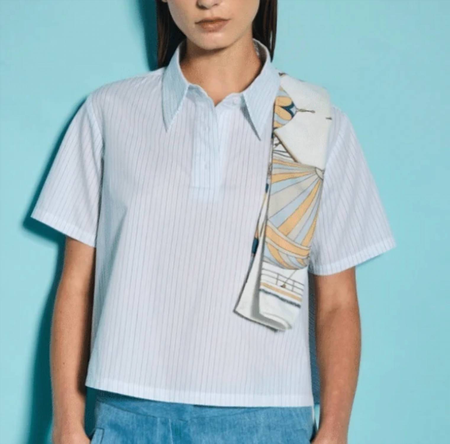 We-Ar4 - Crew Short Sleeve Stripe Shirt