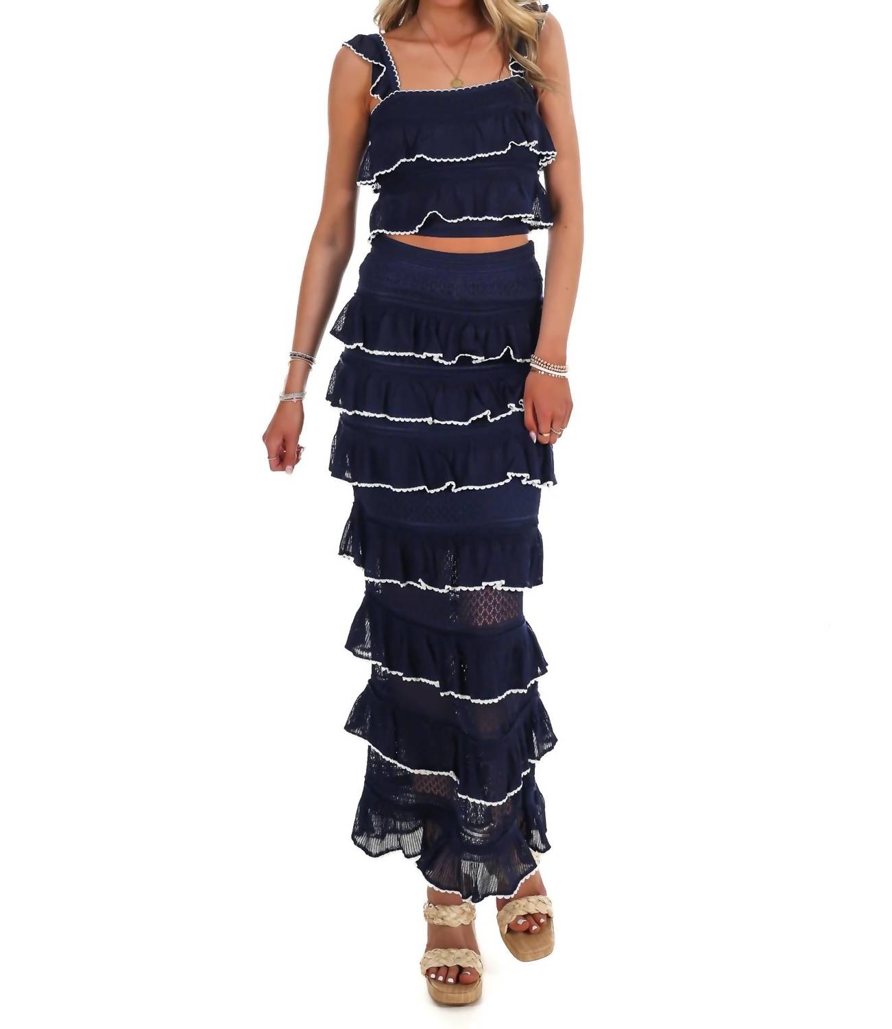 Mable - Wait for Your Love Ruffle Skirt Set
