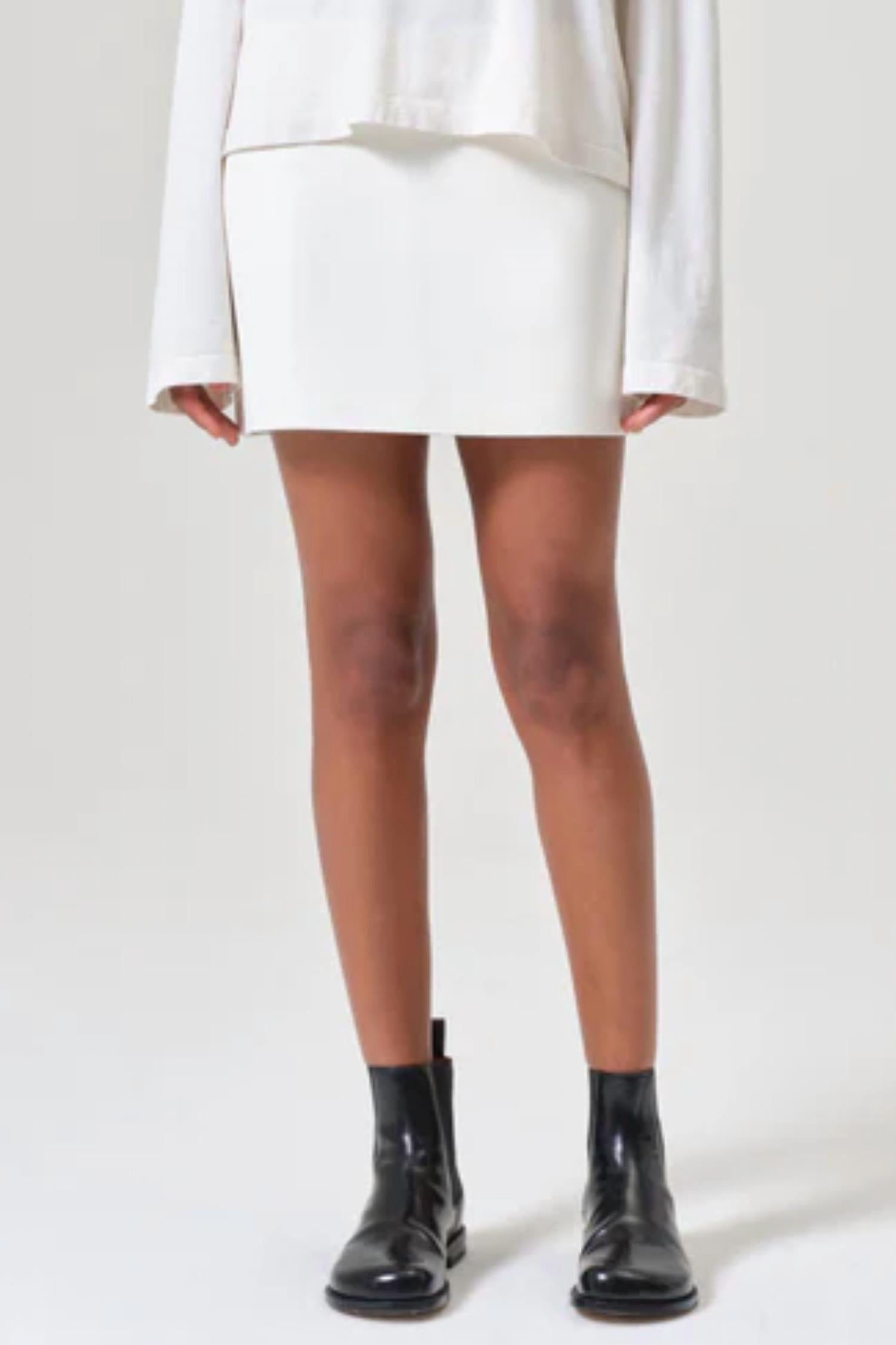 Agolde - Agda Mini Leather Skirt