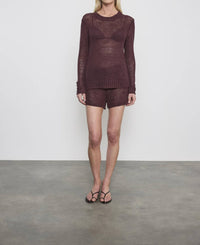 Enza Costa - LINEN OPEN KNIT SHORT