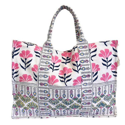 Bell By Alicia Bell - Canvas Block Print Tote
