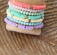 White Label - Women's Spring Pastel Bracelet Stack
