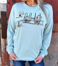 Sterling Kreek - Country Blu’s Long Sleeve Tee - Plus