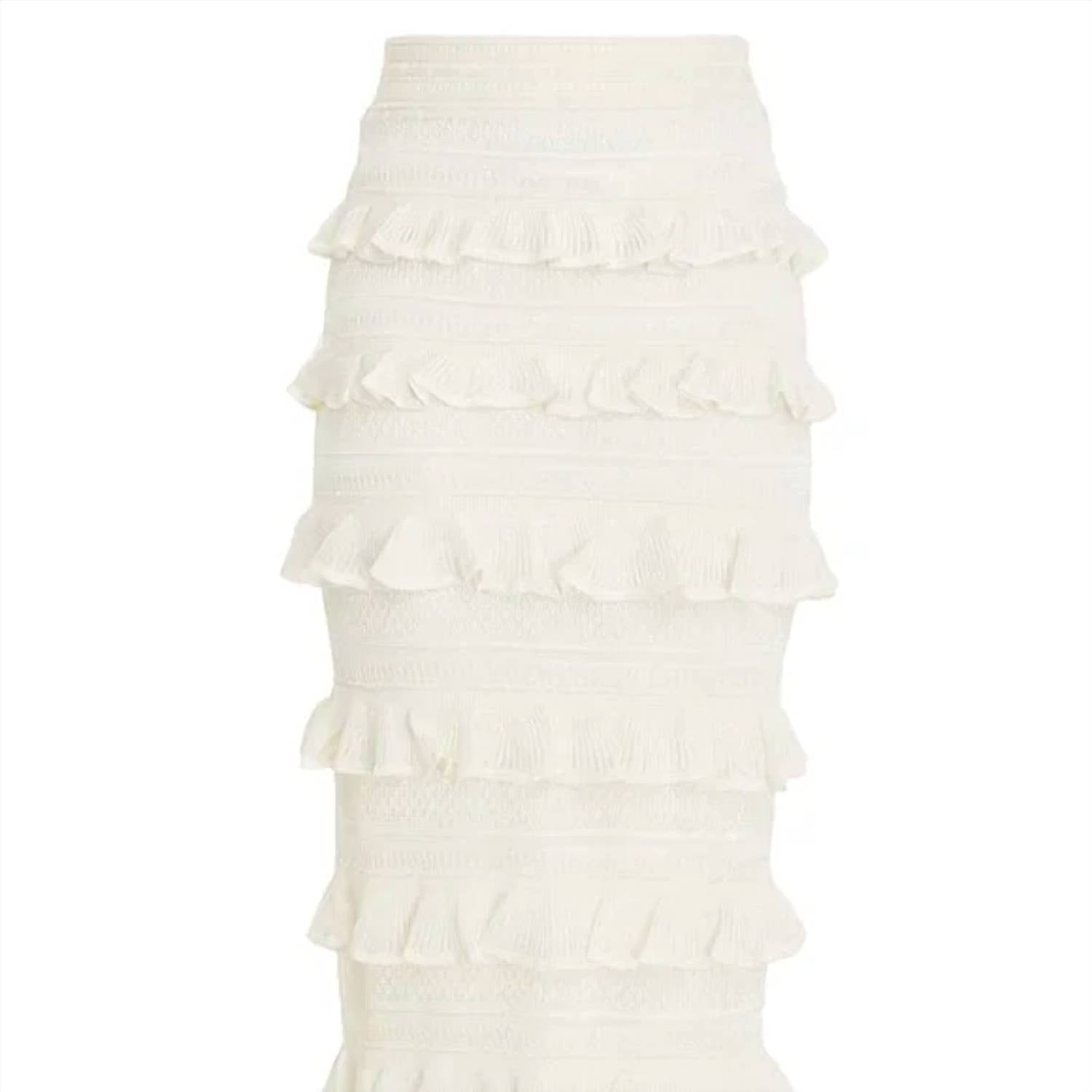 Zimmermann - Wonderland Frill Midi Skirt