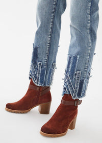 FDJ Suzanne Straight Ankle Jean in vintage blue - women's jeans - alternate view