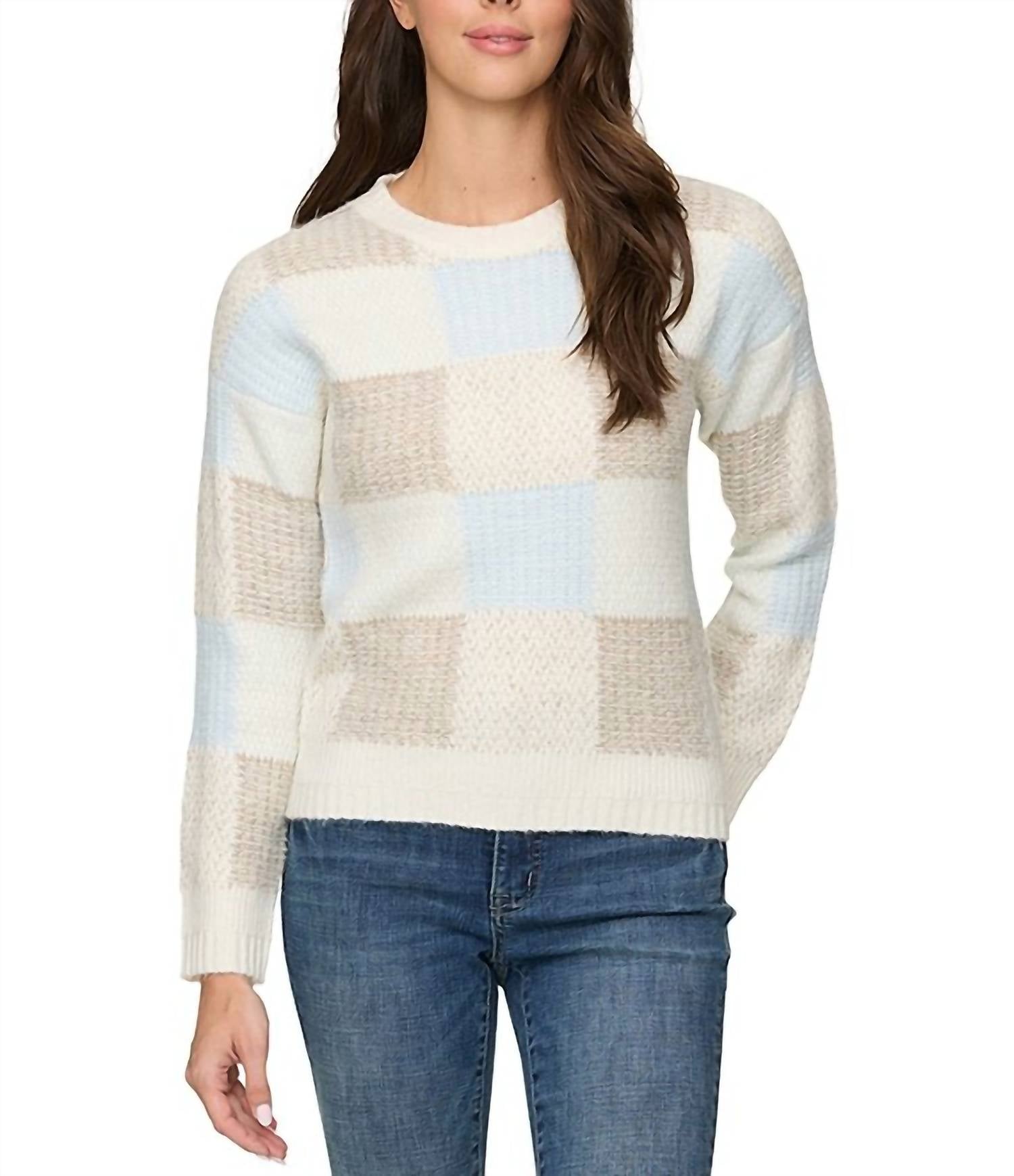 Flags & Anthem - Rainelle Patchwork Crewneck Sweater