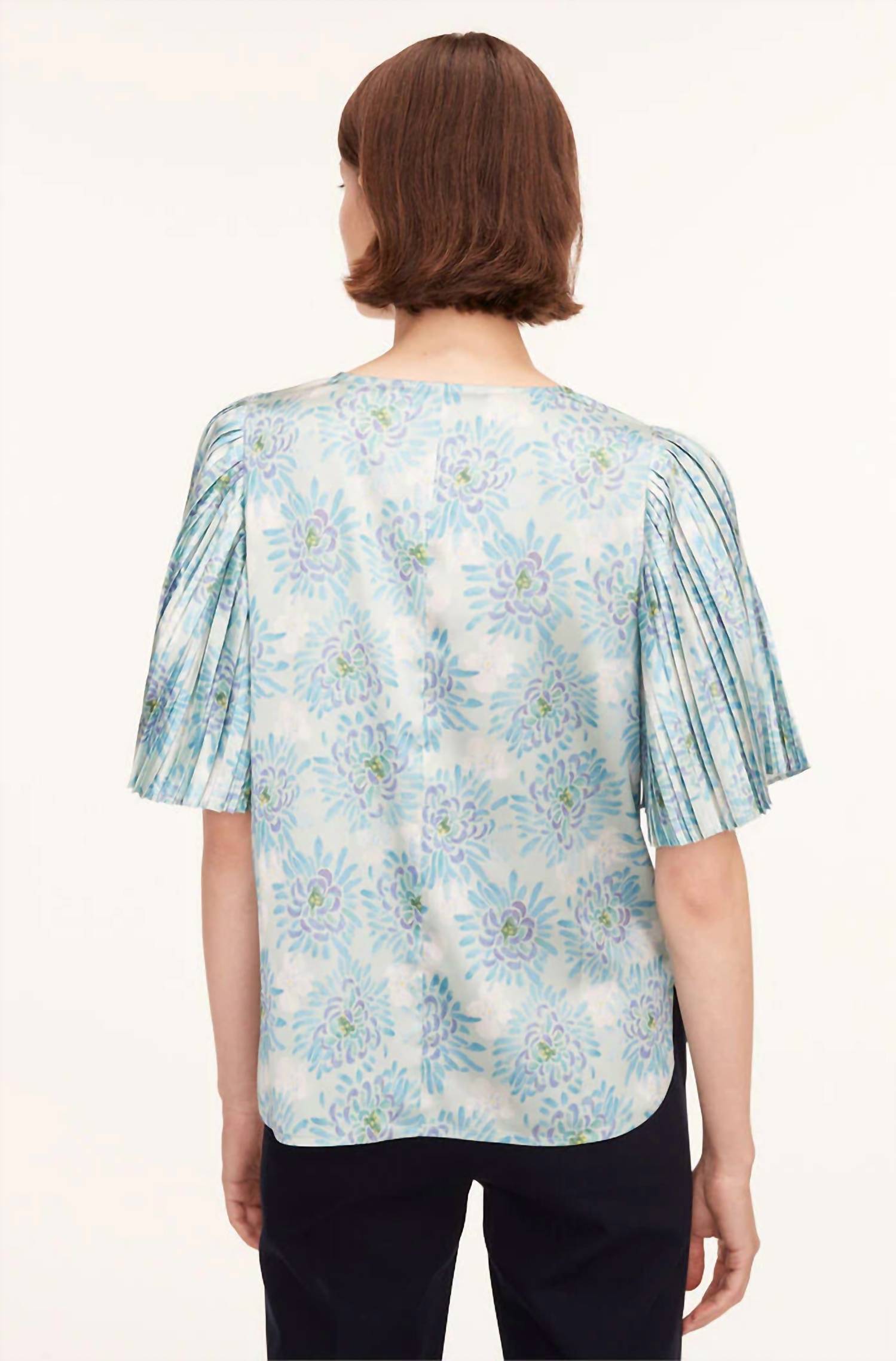 Pleated Sleeve Top