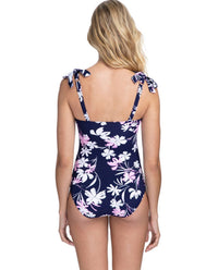 Profile By Gottex - D-Cup Scoop Neck Shirred One Piece Swimsuit