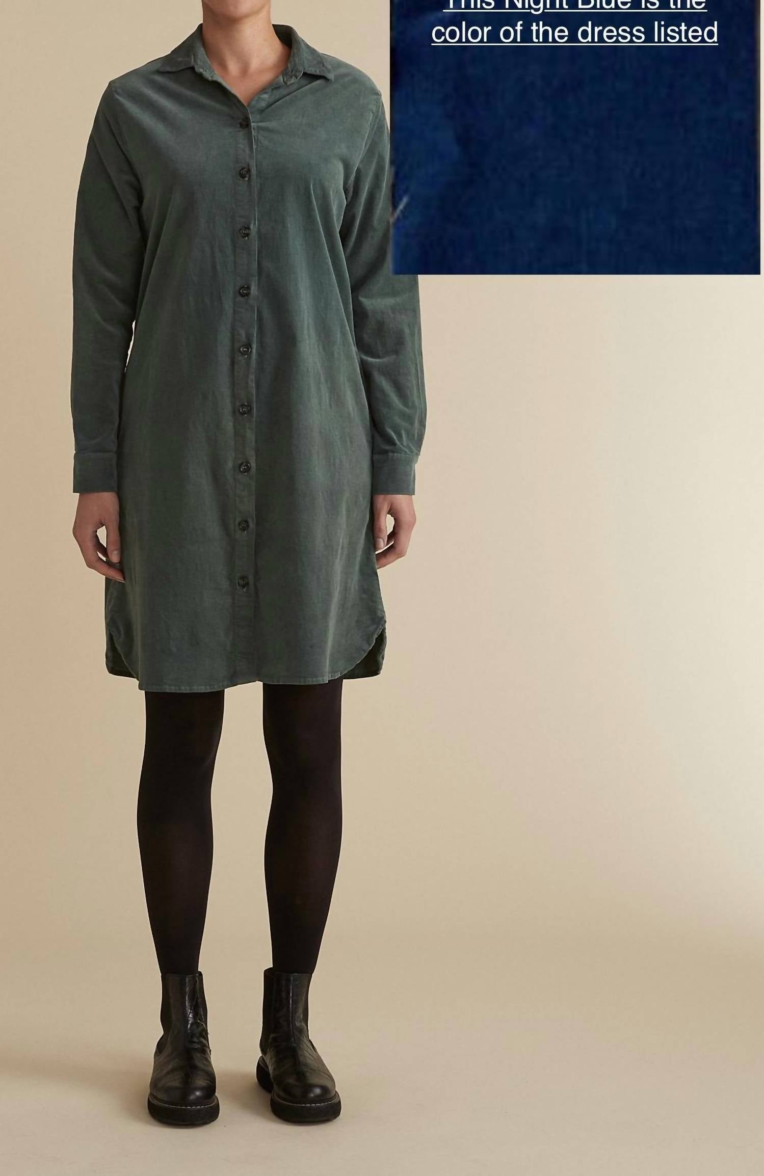 Cut Loose - Mini Cord Shirt Dress