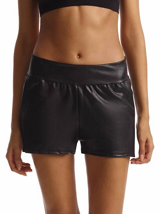 Commando - FAUX LEATHER RELAXED SHORTS