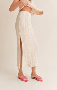 Sadie & Sage - BABY CHEVRON KNIT MAXI SKIRT