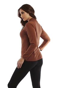 Long Sleeve Mock Neck Pullover