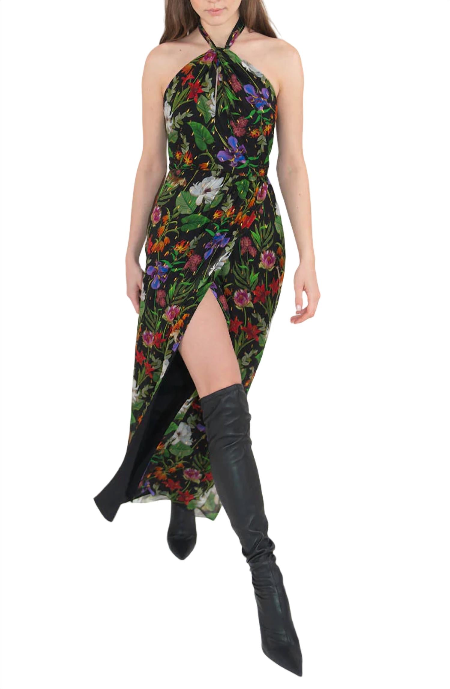 Borgo De Nor - Alyona Georgette with Lurex Dress