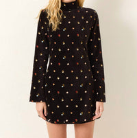 ALIX OF BOHEMIA Romy Bouquet Mini Dress in onyx - women's dress