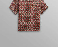 Wax London - Painted Geo Didcot Short Sleeve Shirt