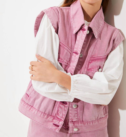 Suncoo - Dido Sleeveless Denim Jacket