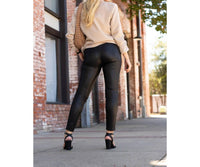 Julia Rose - Farrah High-waisted Faux Leather Leggings