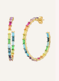 Debbie Katz - Rainbow Hoop Earrings