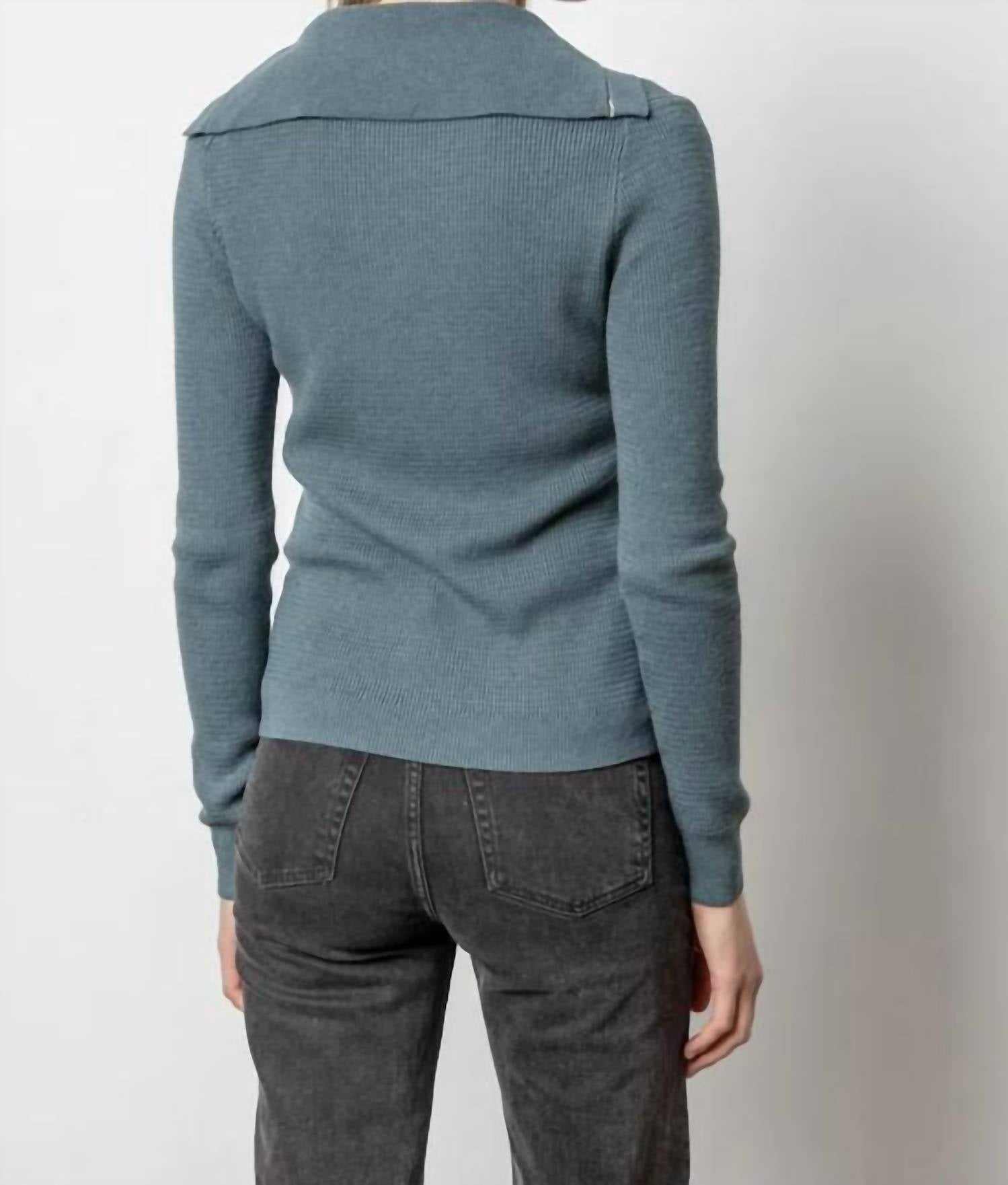 Lilla P - Button Collar Sweater