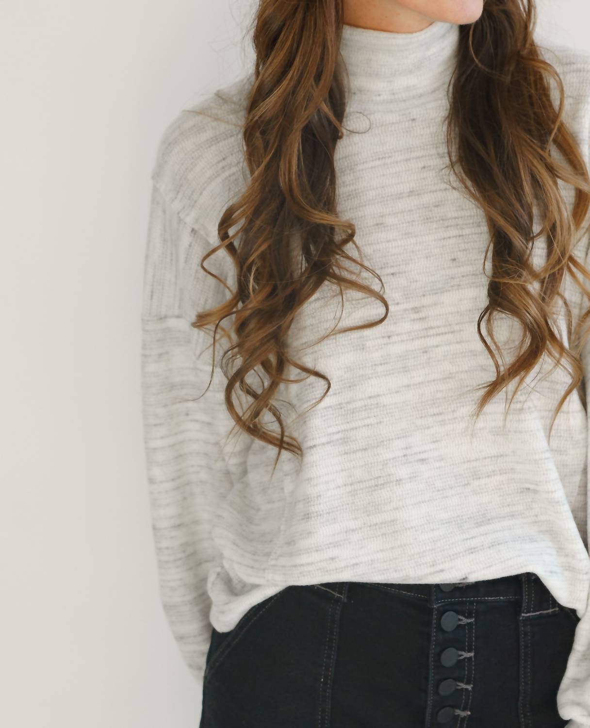 Project Social T - Another Day Mock Neck Pullover Top