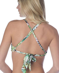 Lucky Brand - Cross Back Bralette Bikini Top