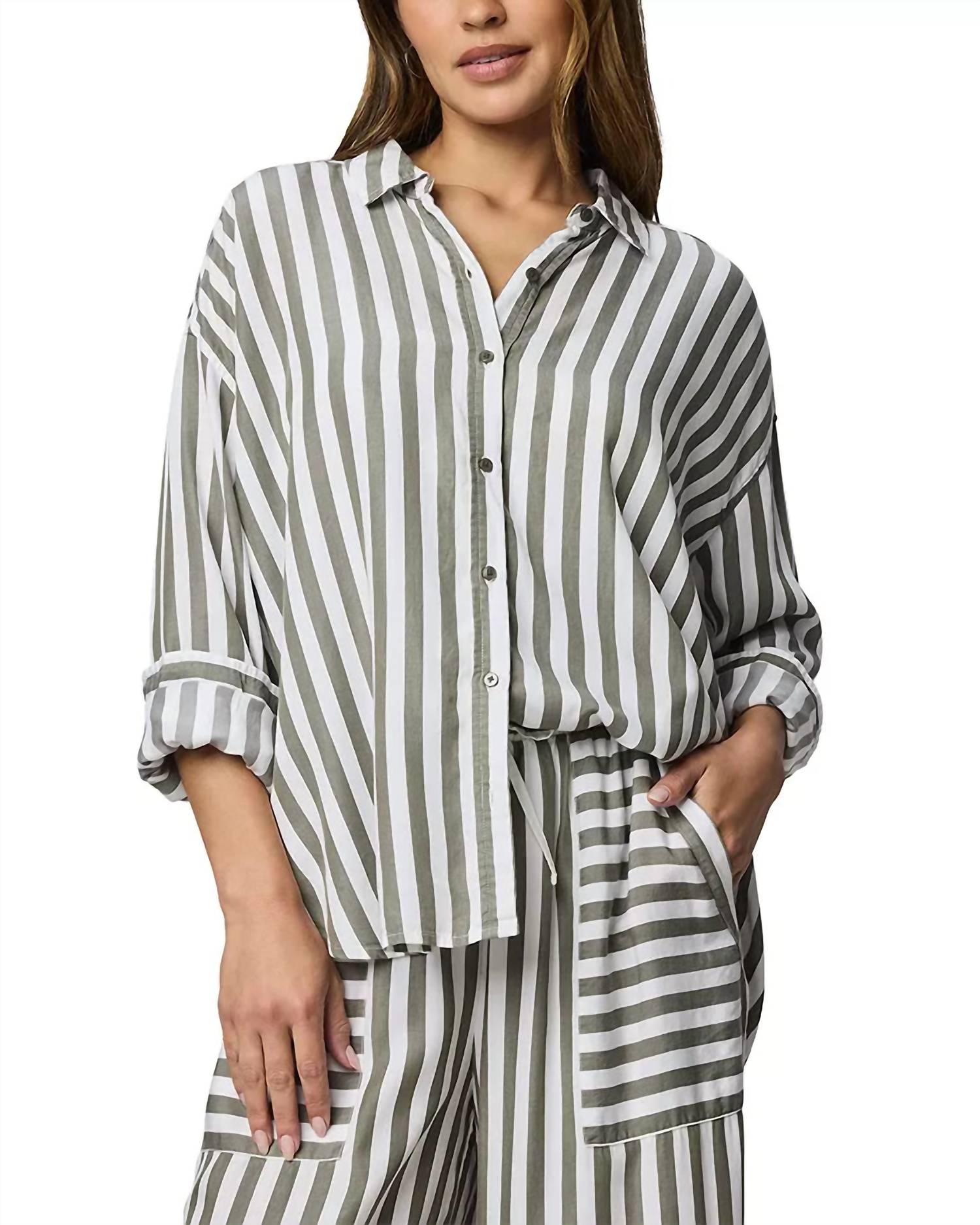 Splendid - Ella Stripe Button Down Shirt