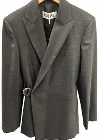 Loewe - Women's Draped Houndstooth Print Jacket