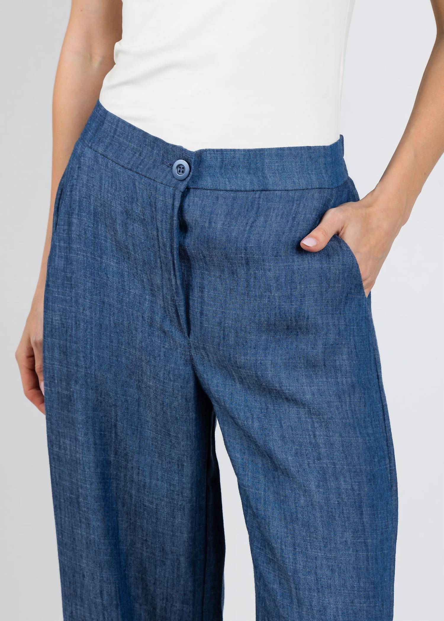 Aldo Martins - Janice Denim Wide Leg Pants